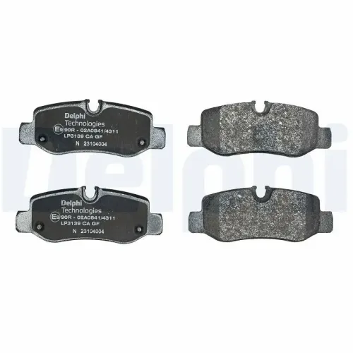 Bremsbelagsatz, Scheibenbremse DELPHI LP3139 Bild Bremsbelagsatz, Scheibenbremse DELPHI LP3139