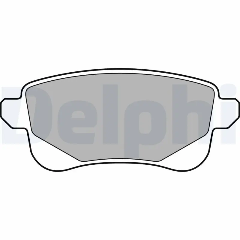 Bremsbelagsatz, Scheibenbremse Hinterachse DELPHI LP3140