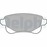 Bremsbelagsatz, Scheibenbremse Hinterachse DELPHI LP3140