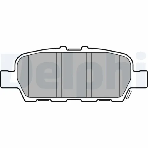 Bremsbelagsatz, Scheibenbremse DELPHI LP3158 Bild Bremsbelagsatz, Scheibenbremse DELPHI LP3158