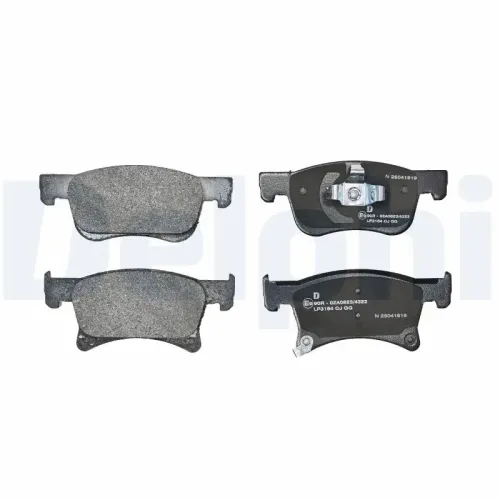 Bremsbelagsatz, Scheibenbremse DELPHI LP3164 Bild Bremsbelagsatz, Scheibenbremse DELPHI LP3164