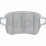 Bremsbelagsatz, Scheibenbremse Hinterachse DELPHI LP3165