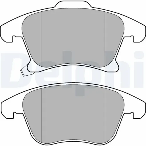 Bremsbelagsatz, Scheibenbremse DELPHI LP3181 Bild Bremsbelagsatz, Scheibenbremse DELPHI LP3181