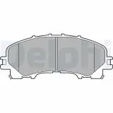 Bremsbelagsatz, Scheibenbremse Vorderachse DELPHI LP3183