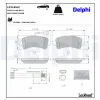 Bremsbelagsatz, Scheibenbremse DELPHI LP3185LC