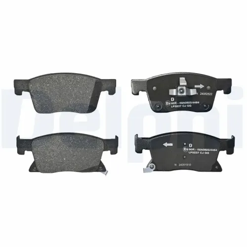 Bremsbelagsatz, Scheibenbremse Vorderachse DELPHI LP3237 Bild Bremsbelagsatz, Scheibenbremse Vorderachse DELPHI LP3237