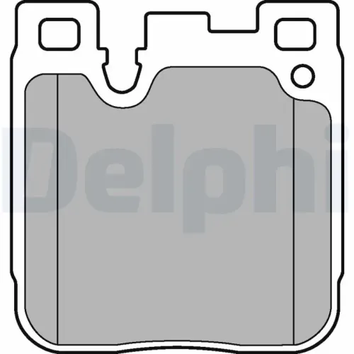 Bremsbelagsatz, Scheibenbremse Hinterachse DELPHI LP3249 Bild Bremsbelagsatz, Scheibenbremse Hinterachse DELPHI LP3249