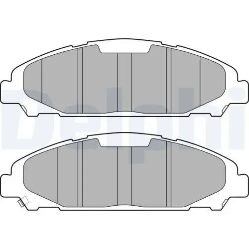 Bremsbelagsatz, Scheibenbremse DELPHI LP3255 Bild Bremsbelagsatz, Scheibenbremse DELPHI LP3255