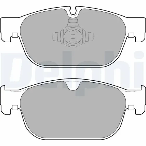 Bremsbelagsatz, Scheibenbremse DELPHI LP3256 Bild Bremsbelagsatz, Scheibenbremse DELPHI LP3256