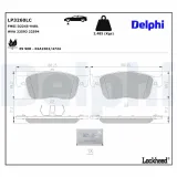 Bremsbelagsatz, Scheibenbremse DELPHI LP3260LC