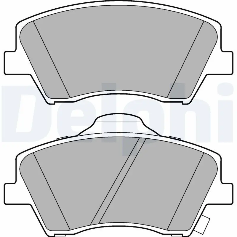 Bremsbelagsatz, Scheibenbremse Vorderachse DELPHI LP3264