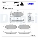 Bremsbelagsatz, Scheibenbremse DELPHI LP3282