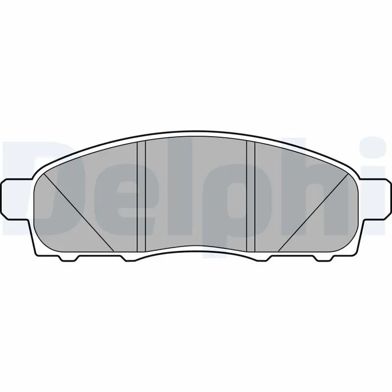 Bremsbelagsatz, Scheibenbremse Vorderachse DELPHI LP3285