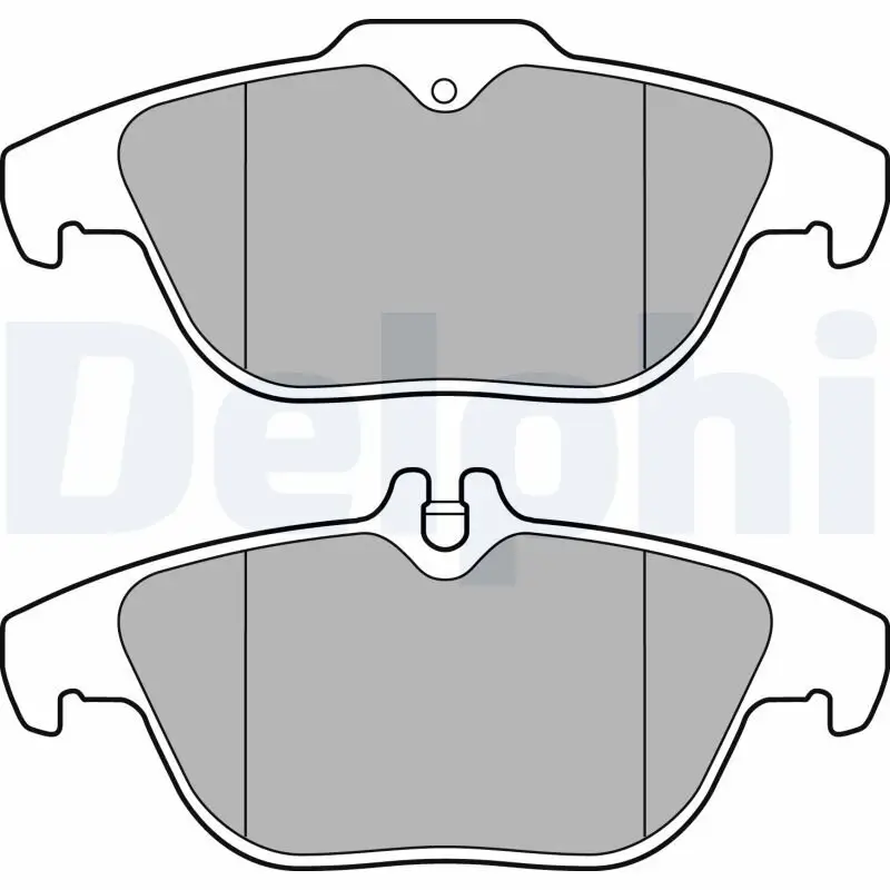 Bremsbelagsatz, Scheibenbremse Hinterachse DELPHI LP3288