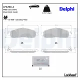 Bremsbelagsatz, Scheibenbremse DELPHI LP3291LC