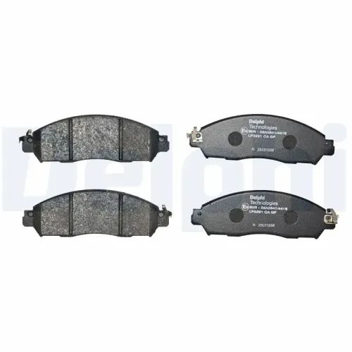 Bremsbelagsatz, Scheibenbremse DELPHI LP3291 Bild Bremsbelagsatz, Scheibenbremse DELPHI LP3291