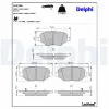 Bremsbelagsatz, Scheibenbremse DELPHI LP3296 Bild Bremsbelagsatz, Scheibenbremse DELPHI LP3296