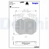 Bremsbelagsatz, Scheibenbremse DELPHI LP3304 Bild Bremsbelagsatz, Scheibenbremse DELPHI LP3304