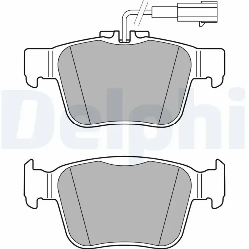 Bremsbelagsatz, Scheibenbremse DELPHI LP3311 Bild Bremsbelagsatz, Scheibenbremse DELPHI LP3311