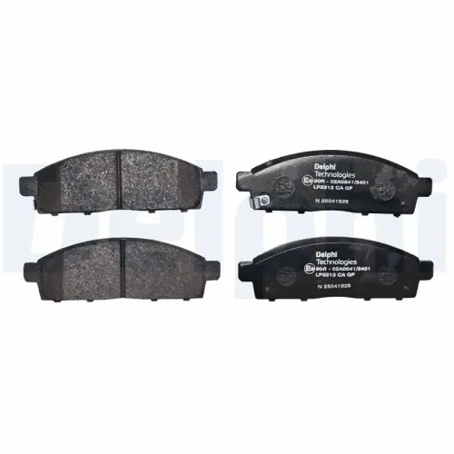 Bremsbelagsatz, Scheibenbremse DELPHI LP3313 Bild Bremsbelagsatz, Scheibenbremse DELPHI LP3313