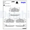 Bremsbelagsatz, Scheibenbremse DELPHI LP3313 Bild Bremsbelagsatz, Scheibenbremse DELPHI LP3313