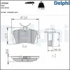 Bremsbelagsatz, Scheibenbremse DELPHI LP3346 Bild Bremsbelagsatz, Scheibenbremse DELPHI LP3346