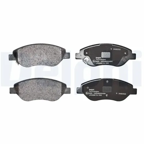 Bremsbelagsatz, Scheibenbremse DELPHI LP3360 Bild Bremsbelagsatz, Scheibenbremse DELPHI LP3360