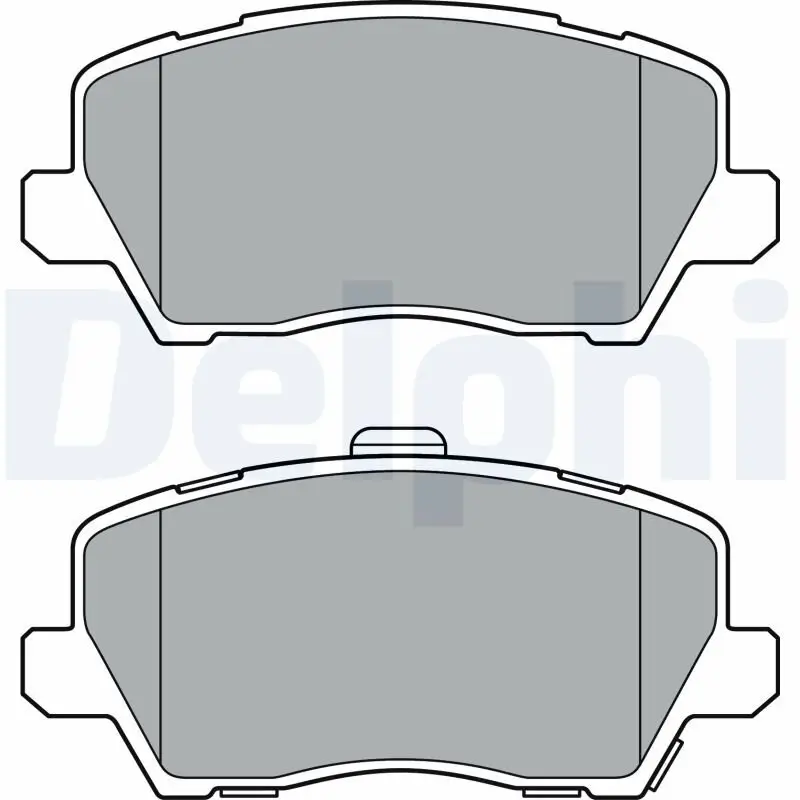 Bremsbelagsatz, Scheibenbremse DELPHI LP3363