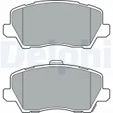 Bremsbelagsatz, Scheibenbremse DELPHI LP3363