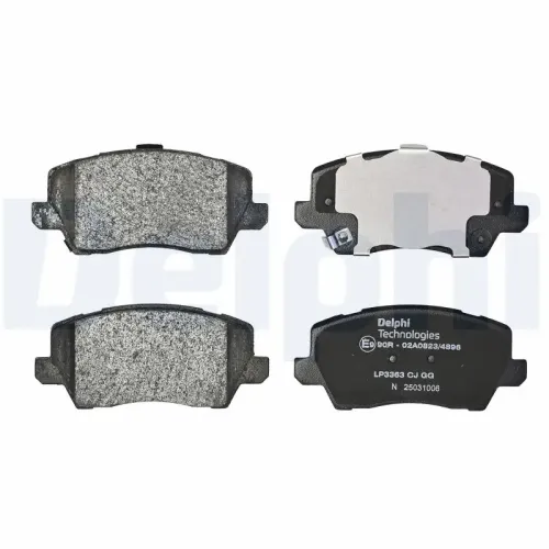 Bremsbelagsatz, Scheibenbremse DELPHI LP3363 Bild Bremsbelagsatz, Scheibenbremse DELPHI LP3363