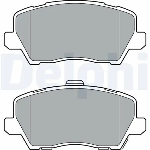 Bremsbelagsatz, Scheibenbremse DELPHI LP3363 Bild Bremsbelagsatz, Scheibenbremse DELPHI LP3363