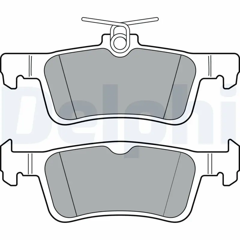 Bremsbelagsatz, Scheibenbremse Hinterachse DELPHI LP3369