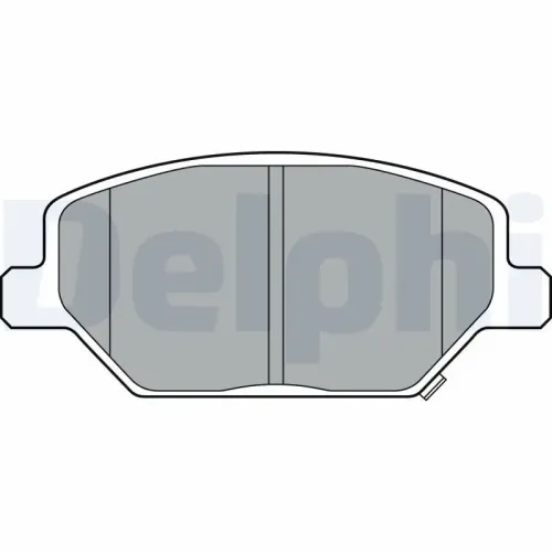 Bremsbelagsatz, Scheibenbremse DELPHI LP3371 Bild Bremsbelagsatz, Scheibenbremse DELPHI LP3371