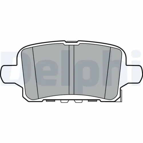 Bremsbelagsatz, Scheibenbremse DELPHI LP3372 Bild Bremsbelagsatz, Scheibenbremse DELPHI LP3372