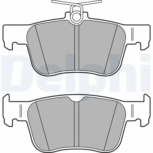 Bremsbelagsatz, Scheibenbremse DELPHI LP3391 Bild Bremsbelagsatz, Scheibenbremse DELPHI LP3391