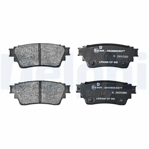 Bremsbelagsatz, Scheibenbremse DELPHI LP3408 Bild Bremsbelagsatz, Scheibenbremse DELPHI LP3408