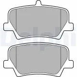 Bremsbelagsatz, Scheibenbremse DELPHI LP3434