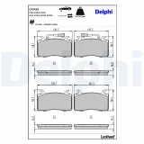 Bremsbelagsatz, Scheibenbremse DELPHI LP3435