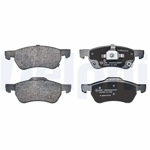 Bremsbelagsatz, Scheibenbremse Vorderachse DELPHI LP3487 Bild Bremsbelagsatz, Scheibenbremse Vorderachse DELPHI LP3487