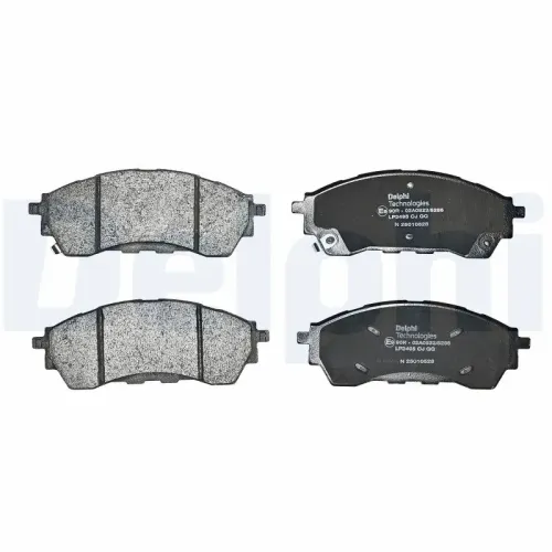 Bremsbelagsatz, Scheibenbremse Vorderachse DELPHI LP3495 Bild Bremsbelagsatz, Scheibenbremse Vorderachse DELPHI LP3495