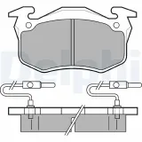 Bremsbelagsatz, Scheibenbremse DELPHI LP350