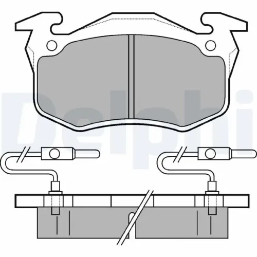 Bremsbelagsatz, Scheibenbremse DELPHI LP350 Bild Bremsbelagsatz, Scheibenbremse DELPHI LP350