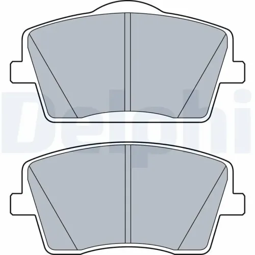 Bremsbelagsatz, Scheibenbremse DELPHI LP3515 Bild Bremsbelagsatz, Scheibenbremse DELPHI LP3515