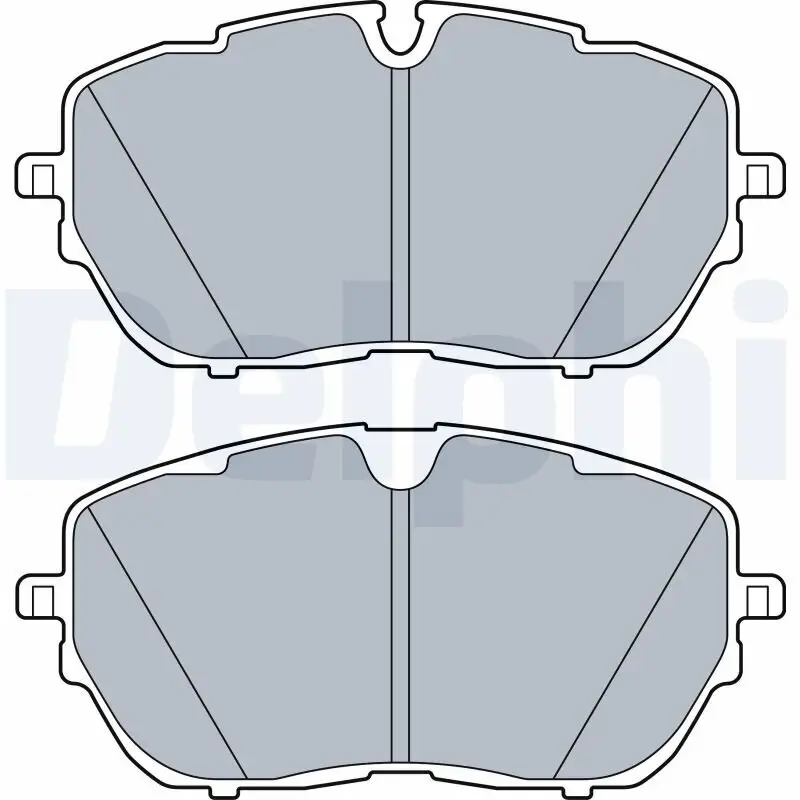 Bremsbelagsatz, Scheibenbremse Vorderachse DELPHI LP3518