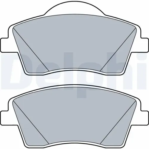 Bremsbelagsatz, Scheibenbremse DELPHI LP3528 Bild Bremsbelagsatz, Scheibenbremse DELPHI LP3528