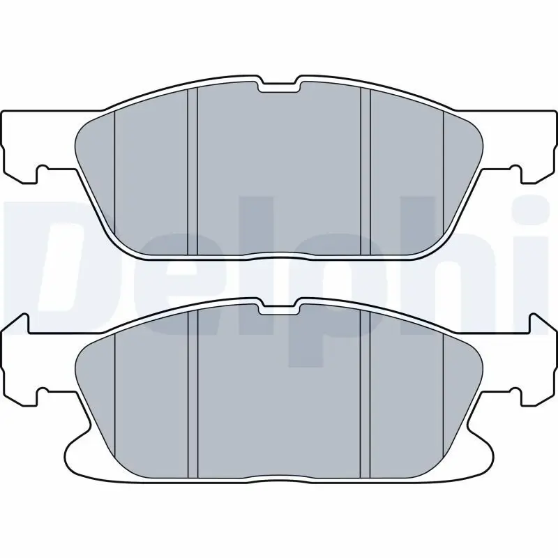 Bremsbelagsatz, Scheibenbremse DELPHI LP3536