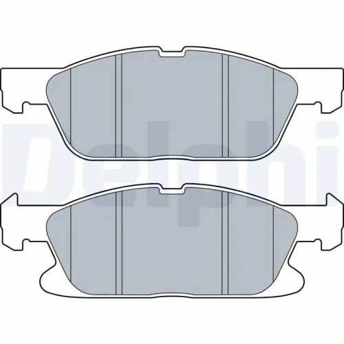 Bremsbelagsatz, Scheibenbremse DELPHI LP3536 Bild Bremsbelagsatz, Scheibenbremse DELPHI LP3536