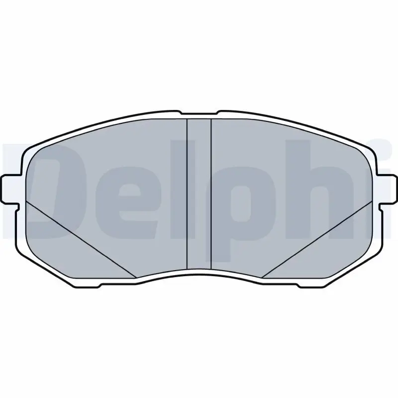 Bremsbelagsatz, Scheibenbremse Vorderachse DELPHI LP3538