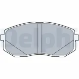 Bremsbelagsatz, Scheibenbremse Vorderachse DELPHI LP3538
