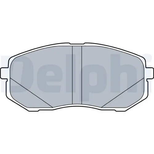 Bremsbelagsatz, Scheibenbremse Vorderachse DELPHI LP3538 Bild Bremsbelagsatz, Scheibenbremse Vorderachse DELPHI LP3538